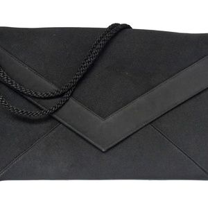 Christian Dior Dior Envelope Black Satin Bag
